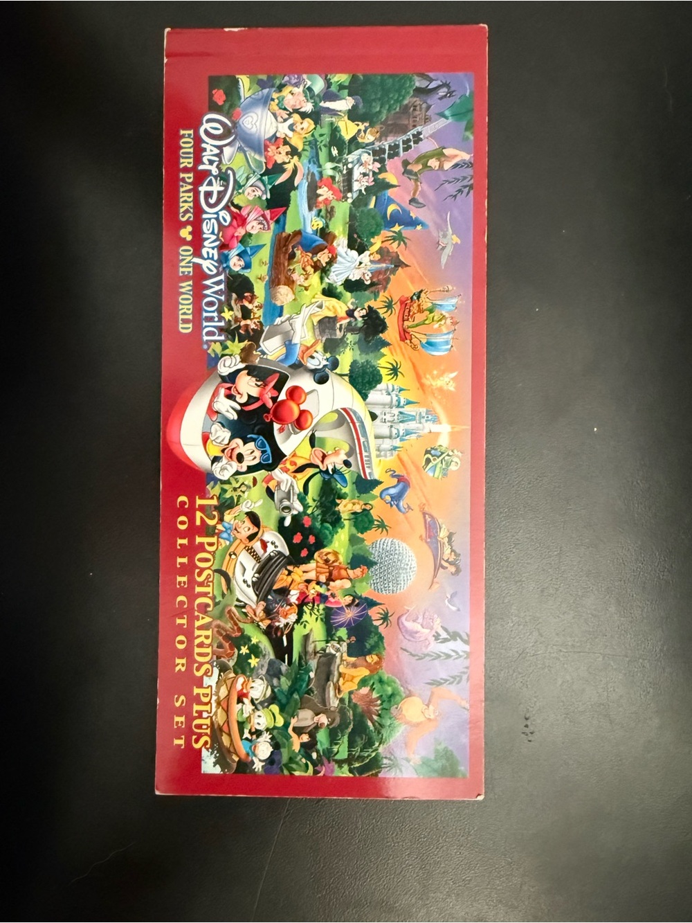Vintage Walt Disney World Four Parks One World 12 Postcard